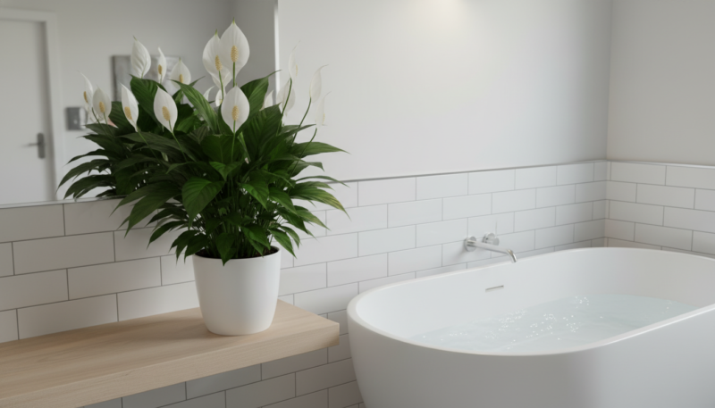 Mir lily biljka za kupatilo