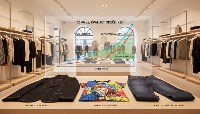Odnos cene i kvaliteta odeće u rsd