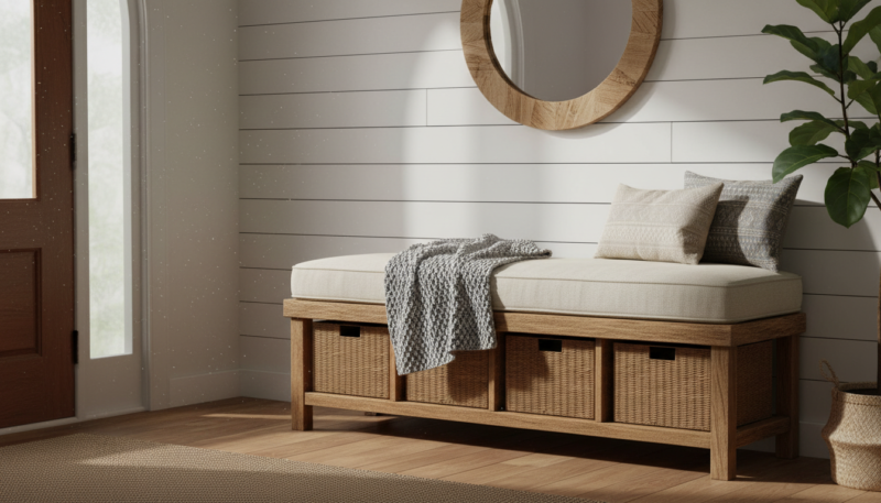 klupe za hodnik sa prostorom za odlaganje